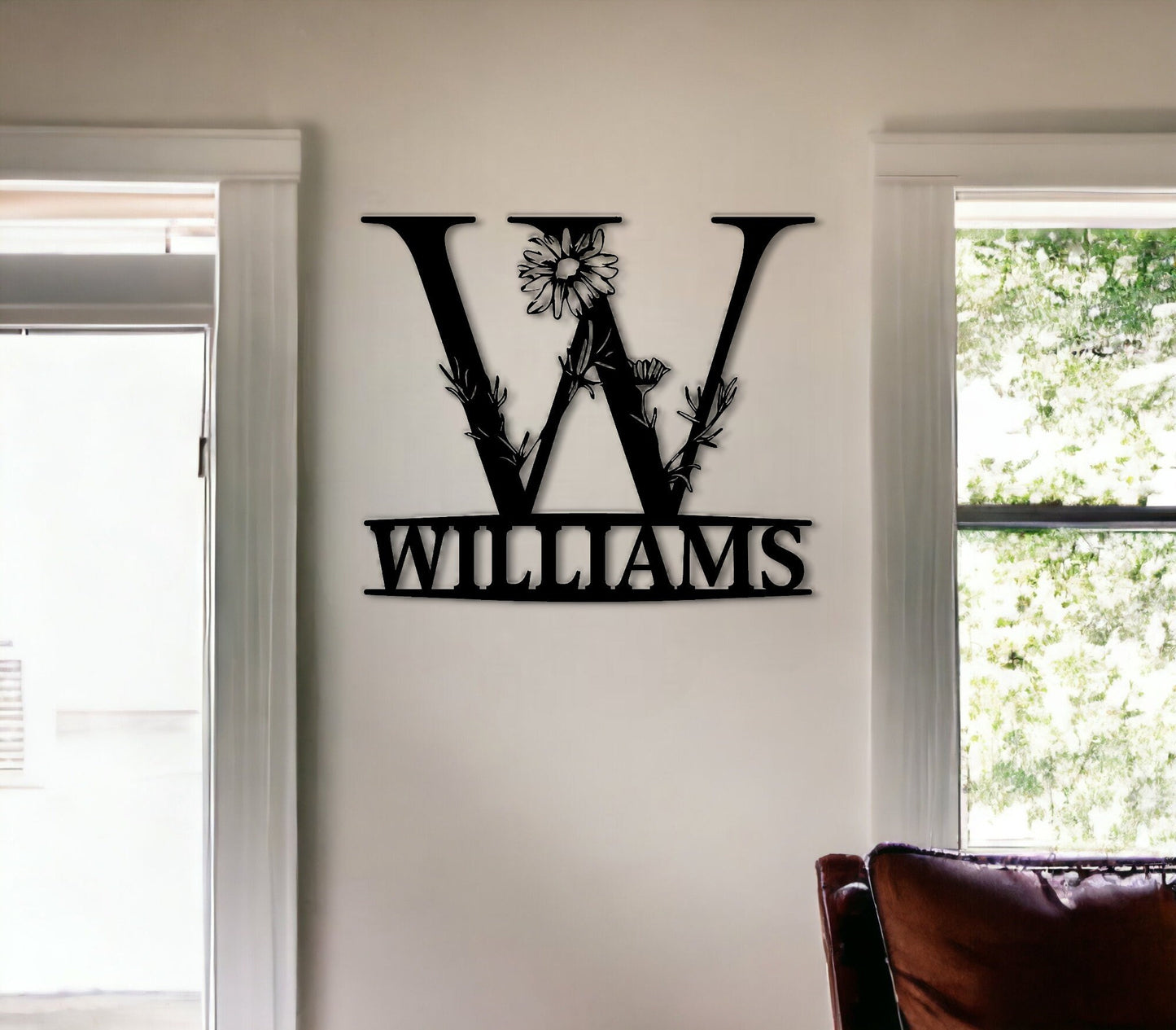 Custom Metal Monogram Sign, Metal Name Sign, Nursery Name Sign, Custom Name Sign, Last Name Sign, Personalized Metal Sign, Housewarming Gift