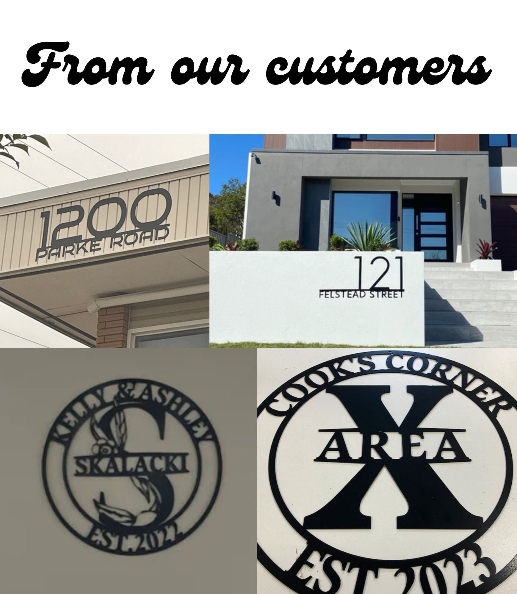 Custom Metal Address Sign for House, Metal House Number, Modern Deco House Number Sign, Address Plaque, Address Signs, Housewarming Gift