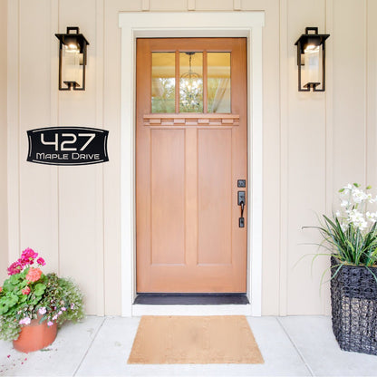 Metal Address Sign, Metal House Numbers, Stylish Custom Address Sign, Personalized Outdoor Address Plaque, Housewarming Gift