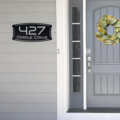 Metal Address Sign, Metal House Numbers, Stylish Custom Address Sign, Personalized Outdoor Address Plaque, Housewarming Gift